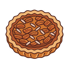 pecan pie vector icon,pecan pie vector illustration - simple illustration of pecan pie ,perfect for logos and iconspecan pie 