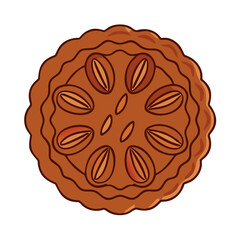pecan pie vector icon,pecan pie vector illustration - simple illustration of pecan pie ,perfect for logos and iconspecan pie 