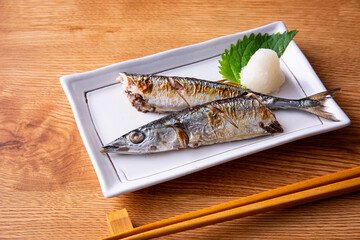 さんまの塩焼き