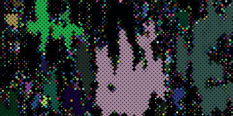 Light Blue, Yellow vector banner with circles, spheres. Abstract spots. Background of Art bubbles in halftone style with colored gradient.