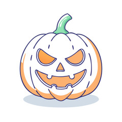 spooky jack o lantern vector icon,spooky jack o lantern vector illustration - simple illustration of spooky jack o lantern ,perfect for logos and iconsspooky jack o lantern 