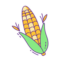 thanksgiving corn vector icon,thanksgiving corn vector illustration - simple illustration of thanksgiving corn ,perfect for logos and iconsthanksgiving corn 