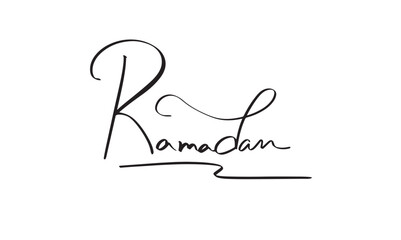 Ramadan text font calligraphy hand written lettering black color object icon ramadan kareem religion islamic muslim eid mubarak february march april month 2025 year ramadan mubarak allah arab banner 