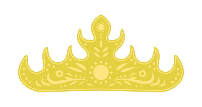 Siger or traditional female bridal crown from Lampung Indonesia