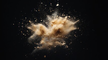 Golden bursts illuminate the night sky in a dazzling display of fireworks celebrating the New Year