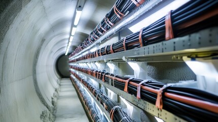 Explore advanced underground cable technology in modern tunnels, enhancing infrastructure, connectivity, and efficiency for urban and industrial development.