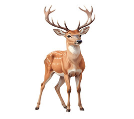 Deer standing Illustration vector art