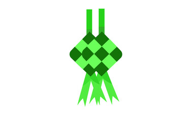 Eid ketupat food vector image. Islamic design