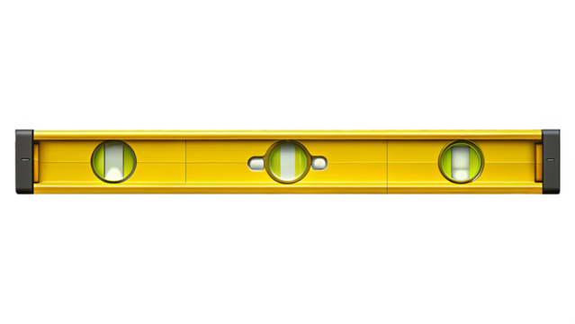 Level Tool isolated on a transparent background.