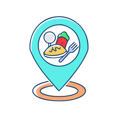 local cuisine vector icon, local cuisine vector illustration - simple illustration of local cuisine, perfect for logos and iconslocal cuisine 