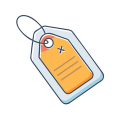 luggage tag vector icon, luggage tag vector illustration - simple illustration of luggage tag, perfect for logos and iconsluggage tag 