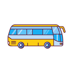tour bus vector icon, tour bus vector illustration - simple illustration of tour bus, perfect for logos and iconstour bus 
