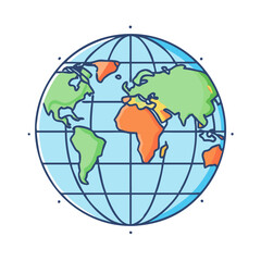 world map vector icon, world map vector illustration - simple illustration of world map, perfect for logos and iconsworld map 