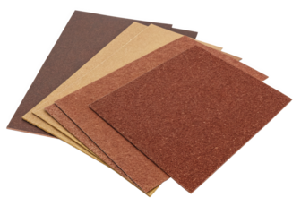 Sandpaper Sheets isolated on a transparent background.