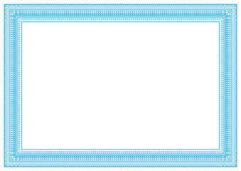 Guilloche Border Design For Certificate