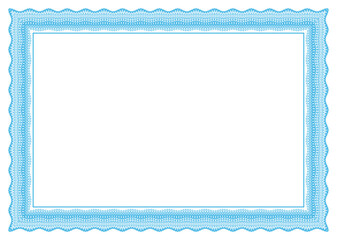 Guilloche Border Design For Certificate