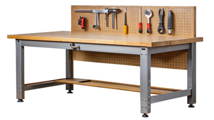 Tool Bench isolated on a transparent background.