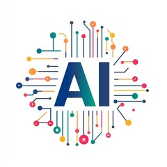 Letter AI, logo AI, star vector design