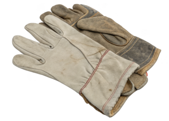 Work Gloves isolated on a transparent background.