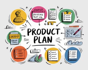 A Visual Product Plan Showing Checklists Schedules And Resources