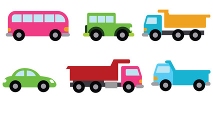 Vehicles Illustration Vector