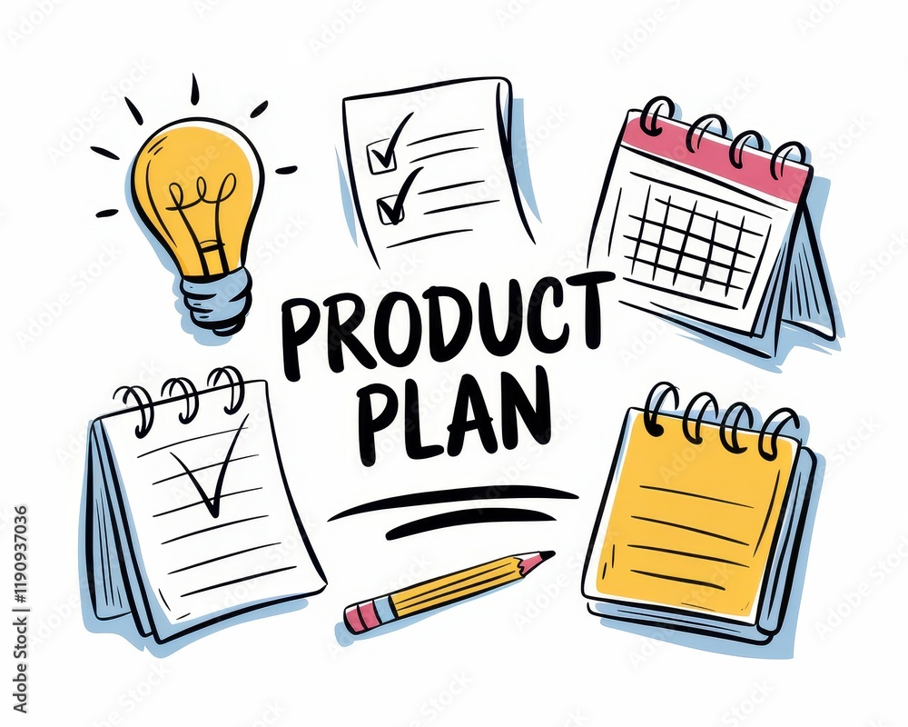 Poster a visual representation of product planning and development