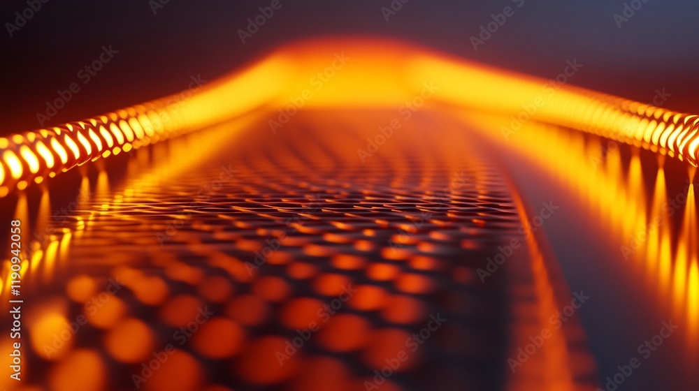 Poster glowing abstract bridge structure connecting businesses in 3d