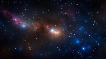 Obraz premium Astrological Leo constellation shining brightly in a field of radiant cosmic energy