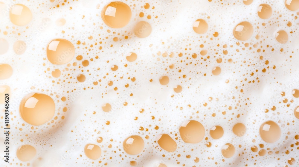 Poster Vibrant Foam and Bubbles on Tiled Floor,Creating a Mesmerizing Abstract Texture
