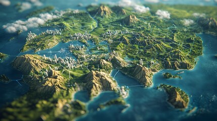 Coastal Cityscape Integrated Network System