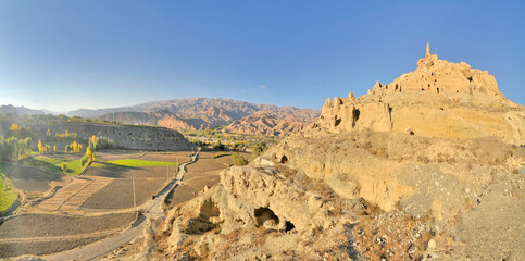 A fortress Shahr-e Gholghola or Gholghola City  in the Afghan city of Bamyan called Chingiz Khan's fortress