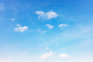 Summer blue sky cloud gradient light white background. Beauty clear cloudy in sunshine calm bright winter air bacground. Gloomy vivid cyan landscape in environment day horizon skyline view spring wind