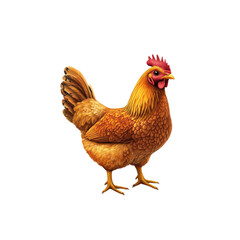 Fototapeta premium Golden Hen - Farm Animal Portrait