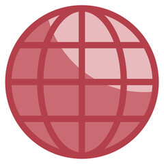 Globe Icon Element For Design