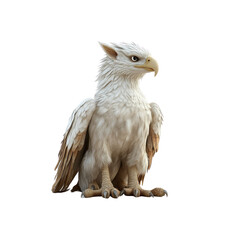 Obraz premium Majestic White Griffon Mythical Creature Digital Render