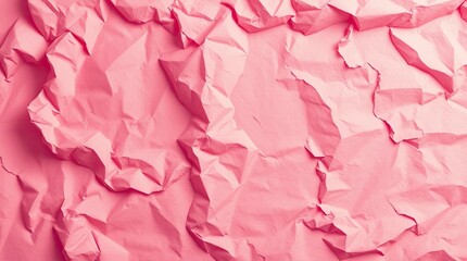 Fototapeta premium texture of pink old paper, crumpled background, vintage rose