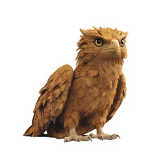 Fototapeta premium Majestic Golden Eagle 3D Render of a Powerful Bird of Prey