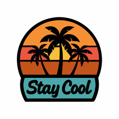 tropical island with palm