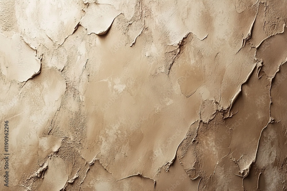 Aufkleber minimalist soft clay texture background in warm beige tones with natural light reflections creating 