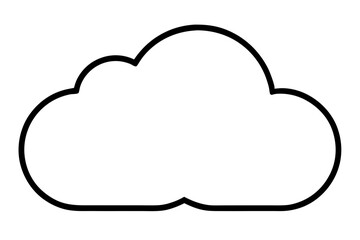 Soft and Puffy Cloud Icon Vector Illustration Design