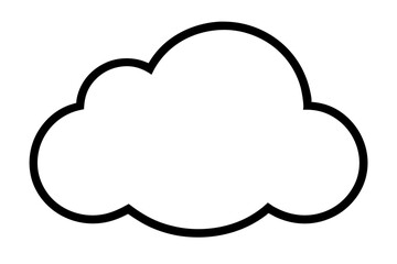 Soft and Puffy Cloud Icon Vector Illustration Design