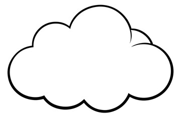 Soft and Puffy Cloud Icon Vector Illustration Design