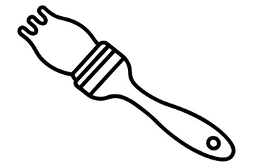 Creative Paintbrush Icon Vector Illustration - Artistic Design Element