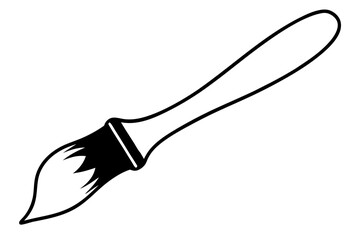 Creative Paintbrush Icon Vector Illustration