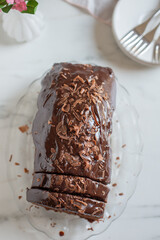 Chocolate fudge cake.
