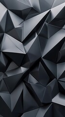 Fototapeta premium Abstract dark geometric background with triangle pattern.