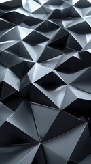 Fototapeta premium Abstract dark geometric background with triangle pattern.