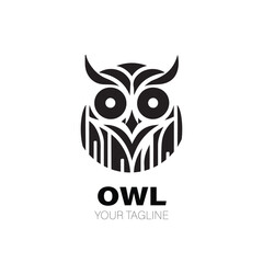 Owl Logo. Owl Logo Design. Owl Logo Brand. Owl Logo Vector Design Isolated on White Background