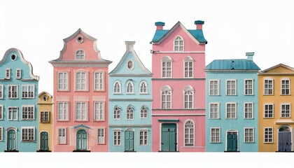 Fototapeta premium town houses