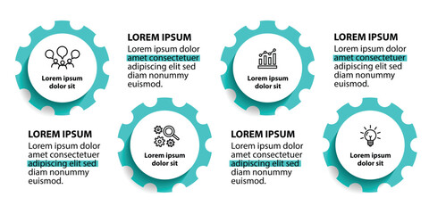 4 steps infographic template with 4 options. Flowchart that can be used for business report, data visualization and presentation. Timeline infographic elements vector illustration.